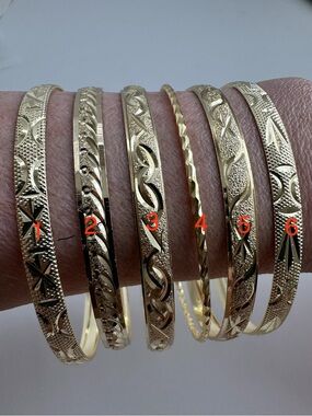 14k Gold plated Bangle Bracelet